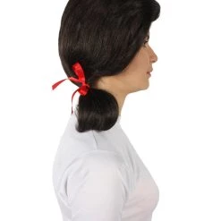 Men's HPO Adult Women’s Island Girl Mary Ann Sitcom Brown Pigtail Wig