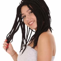 HPO Long Black Dreadlock Women's Wig | Dramatical Dreadlock Wig | Premium Breathable Capless Cap