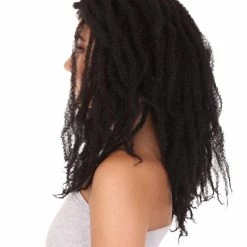 HPO Side Part Dreadlock Style Wigs | Dreadlock Hairstyle | Premium Breathable Capless Cap Women's