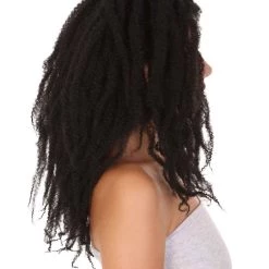 HPO Side Part Dreadlock Style Wigs | Dreadlock Hairstyle | Premium Breathable Capless Cap Women's