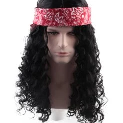 HPO Sportsman Wig | Black With Band | Premium Breathable Capless Cap Kids