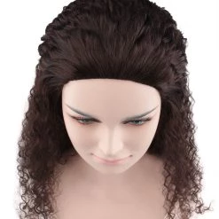 HPO Men's Womens Polynesian Princess Wig | Long Curly Wig | Premium Breathable Capless Cap