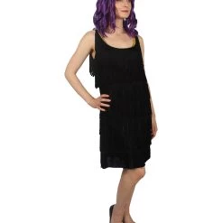 HPO Adult Women's Flapper Costume | Black Halloween Costume