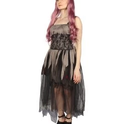 HPO Adult Women's Zombie Gothic Costume | Multi Color Cosplay Costume