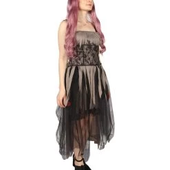 HPO Adult Women's Zombie Gothic Costume | Multi Color Cosplay Costume