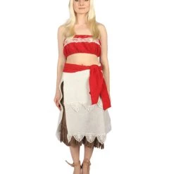 HPO Adult Women's Princess 3Pc Costume | Red And White Cosplay Costume