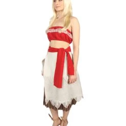 HPO Adult Women's Princess 3Pc Costume | Red And White Cosplay Costume