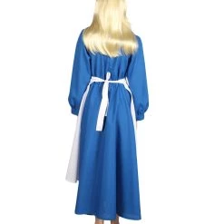 HPO Adult Women's Blue Maid Dress With Apron Costume | Blue And White Cosplay Costume