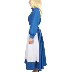 HPO Adult Women's Blue Maid Dress With Apron Costume | Blue And White Cosplay Costume