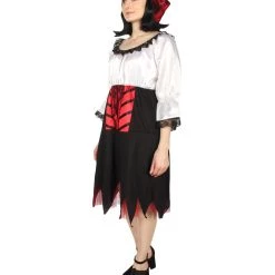 HPO Adult Women's Costume Sexy Pirate 2Pc Costume | Multi Color Cosplay Costume