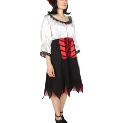 HPO Adult Women's Costume Sexy Pirate 2Pc Costume | Multi Color Cosplay Costume