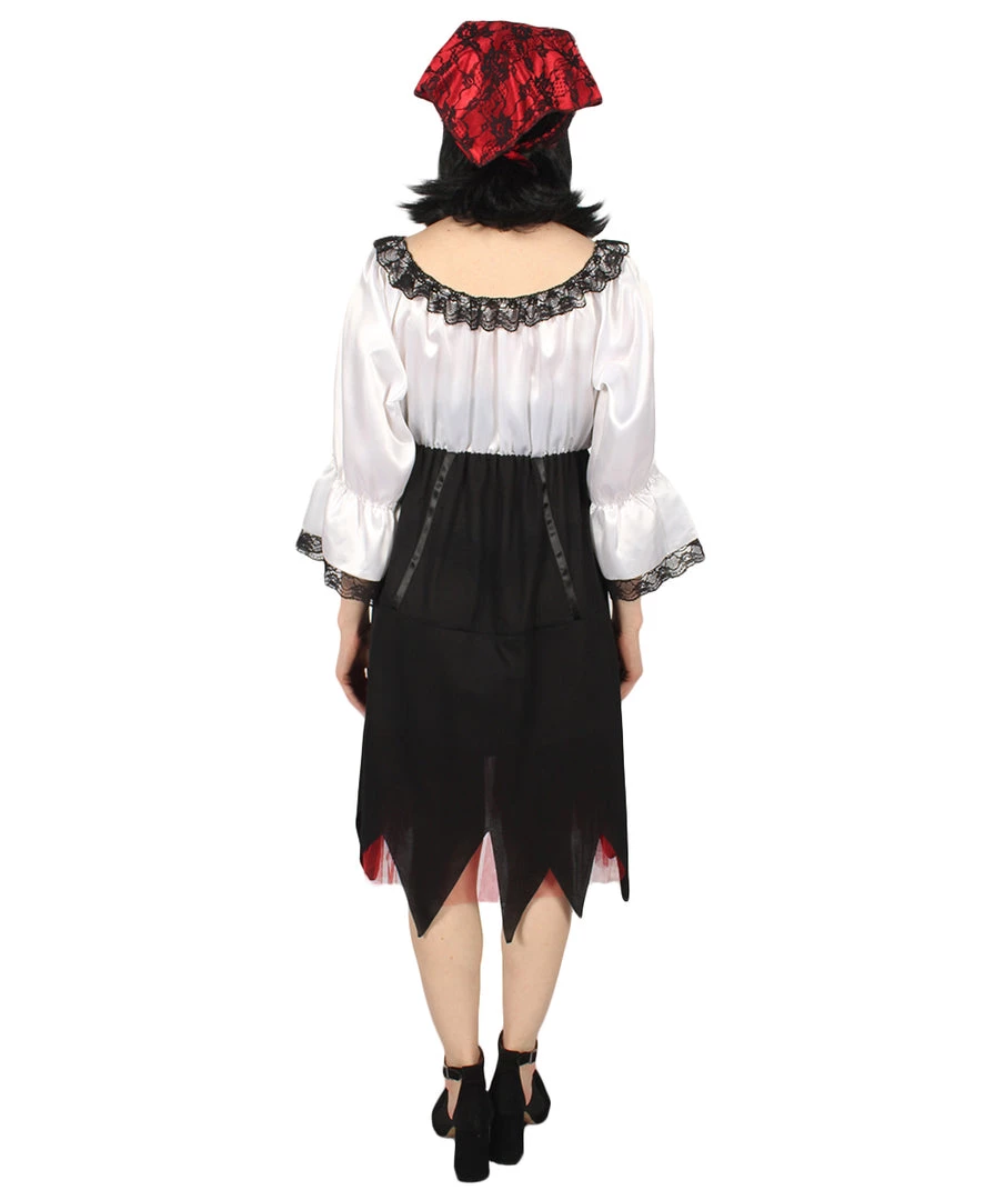 HPO Adult Women's Costume Sexy Pirate 2Pc Costume | Multi Color Cosplay Costume