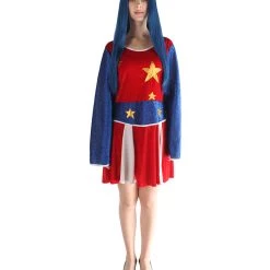 HPO Adult Women's Cheerleader Costume | Multi Color Cosplay Costume