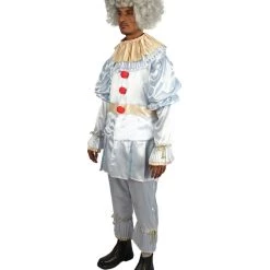 HPO Adult Men's IT Pennywise Costume | Silver Halloween Costume