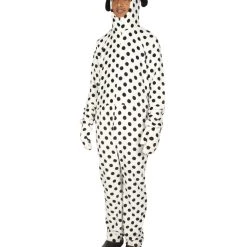 HPO Adult Men's Dalmatian Bobby Costume | Black And White Halloween Costume