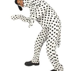 HPO Adult Men's Dalmatian Bobby Costume | Black And White Halloween Costume