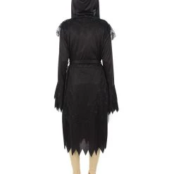 HPO Adult Women's Cloak Of Darkness 2Pc Costume | Black Halloween Costume