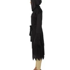 HPO Adult Women's Cloak Of Darkness 2Pc Costume | Black Halloween Costume