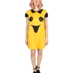 HPO Adult Women's Ghost Dress Costume | Yellow Halloween Costume