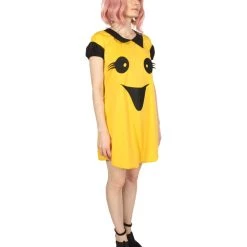 HPO Adult Women's Ghost Dress Costume | Yellow Halloween Costume