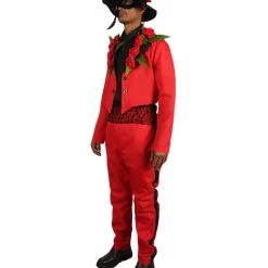 HPO Adult Men's Day Of The Dead Senor Costume | Red Cosplay Costume