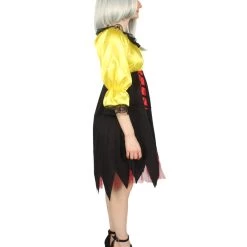 HPO Adult Women's Sexy Pirate Costume | Yellow Cosplay Costume