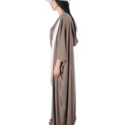 HPO Adult Women's Robe Handmaid Costume With Bag And Bonnet | Grey Cosplay Costume