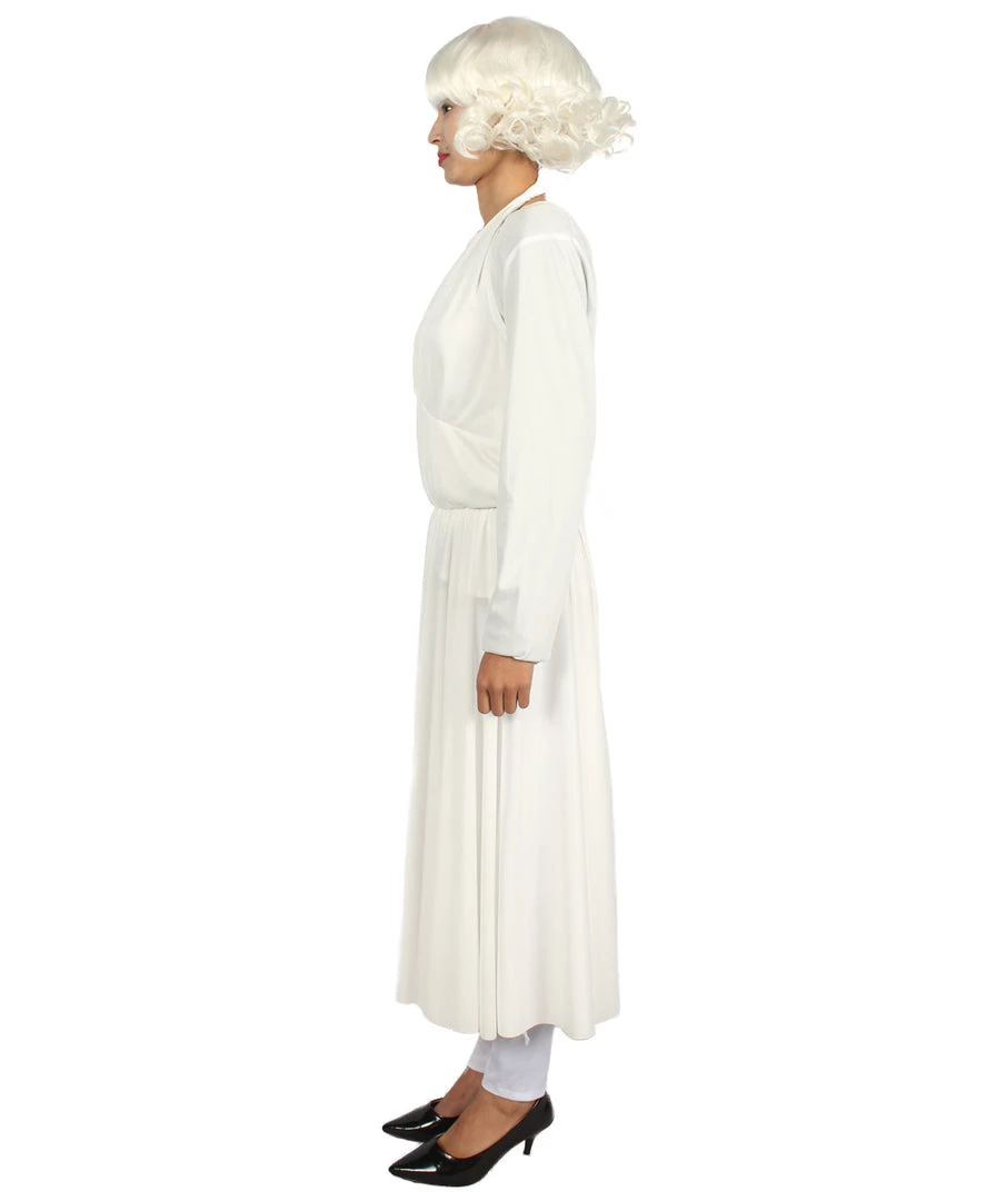 HPO Adult Women's Marilyn Dress Costume | White Cosplay Costume