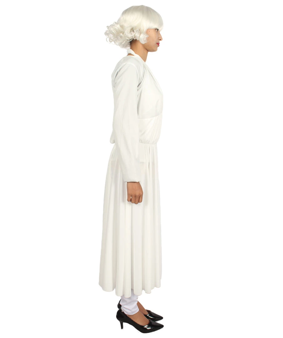 HPO Adult Women's Marilyn Dress Costume | White Cosplay Costume