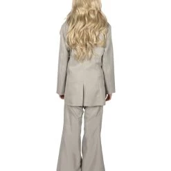 HPO Adult Women's EXCLUSIVE! Deluxe Singer Party Suit Costume | Grey Cosplay Costume