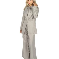 HPO Adult Women's EXCLUSIVE! Deluxe Singer Party Suit Costume | Grey Cosplay Costume