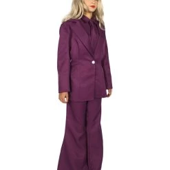 HPO Adult Women's EXCLUSIVE! Deluxe Singer Party Suit Costume | Lt. Purple Cosplay Costume