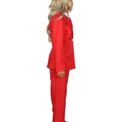 HPO Adult Women's Deluxe Party Suit Costume | Red Devil Cosplay Costume