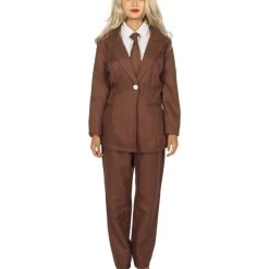 HPO Adult Women's Deluxe Party Suit Costume | Dark Brown Cosplay Costume