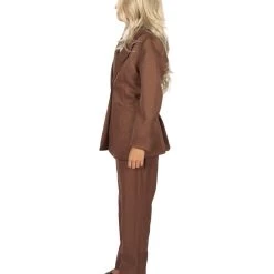HPO Adult Women's Deluxe Party Suit Costume | Dark Brown Cosplay Costume
