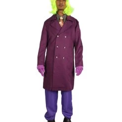 HPO Adult Men's Deluxe Clown Theatrical Suit Costume | Multi Color Halloween Costume