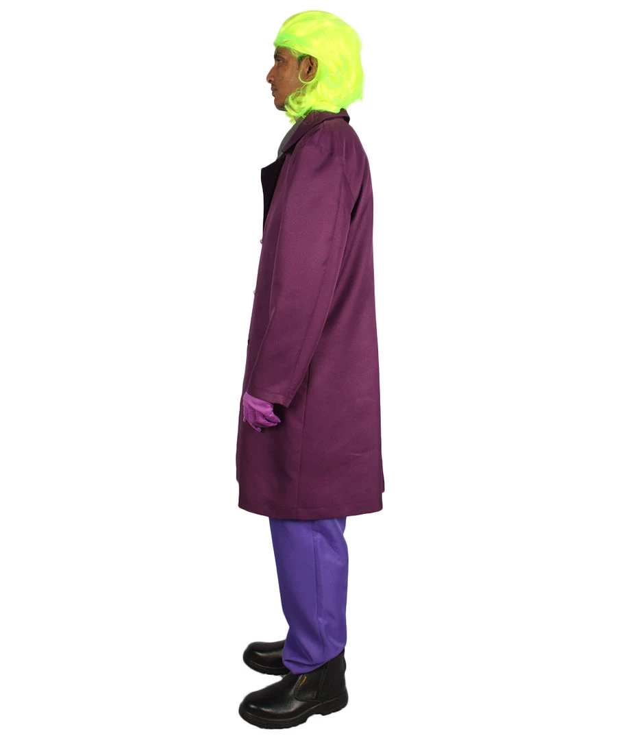 HPO Adult Men's Deluxe Clown Theatrical Suit Costume | Multi Color Halloween Costume