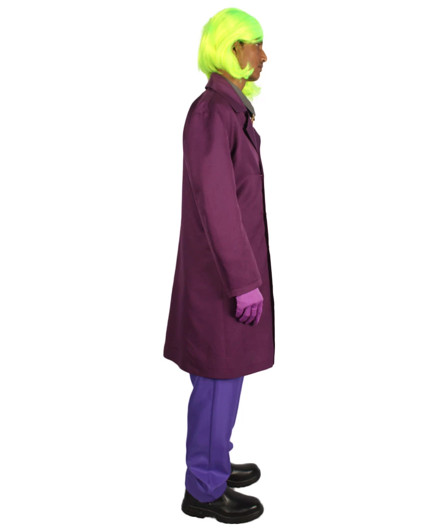 HPO Adult Men's Deluxe Clown Theatrical Suit Costume | Multi Color Halloween Costume