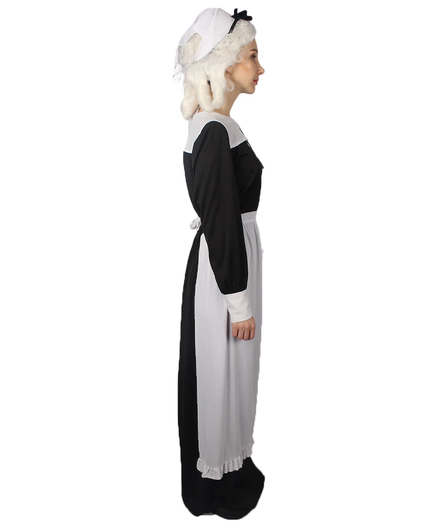 HPO Adult Women's Pilgrim Costume | Black Cosplay Costume