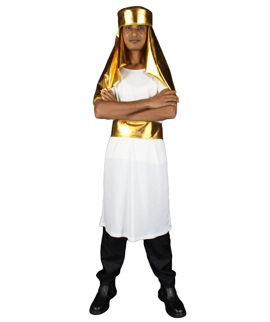 HPO Adult Men's Egyptian King Pharaoh Cosplay Costume Multiple Color Options