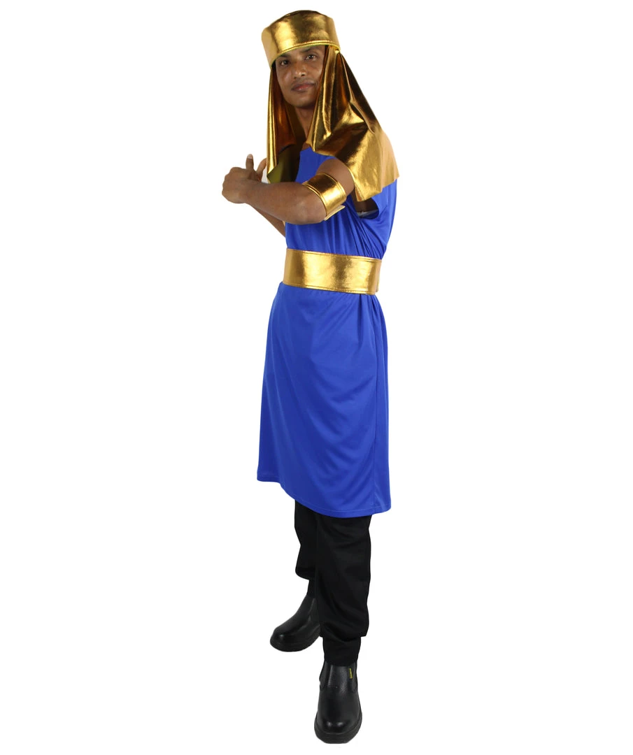 HPO Adult Men's Egyptian King Pharaoh Cosplay Costume Multiple Color Options