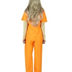 HPO Adult Women's Prisoner Uniform Costume | Orange Cosplay Costume