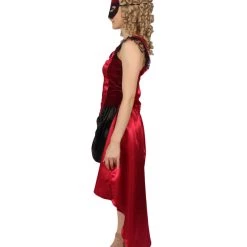HPO Men's Adult Women Venetian Costume | Red Cosplay Costume