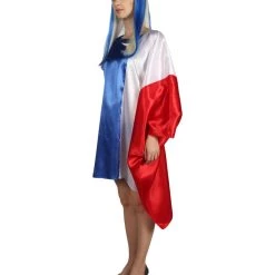 FLAGWIGS Adult Women's France Flag Dress Costume | Patriotic Cosplay Costume