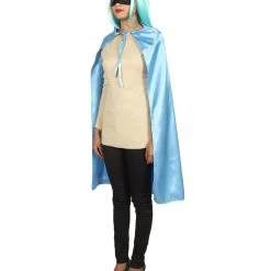 HPO Adult Women's Superhero Cape With Mask Set Cartoon Costume | Multiple Color Options Halloween Costume