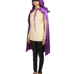 HPO Adult Women's Superhero Cape With Mask Set Cartoon Costume | Multiple Color Options Halloween Costume