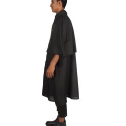 HPO Adult Men's Sherlock Holmes Cloak Cape Costume | Black Halloween Costume