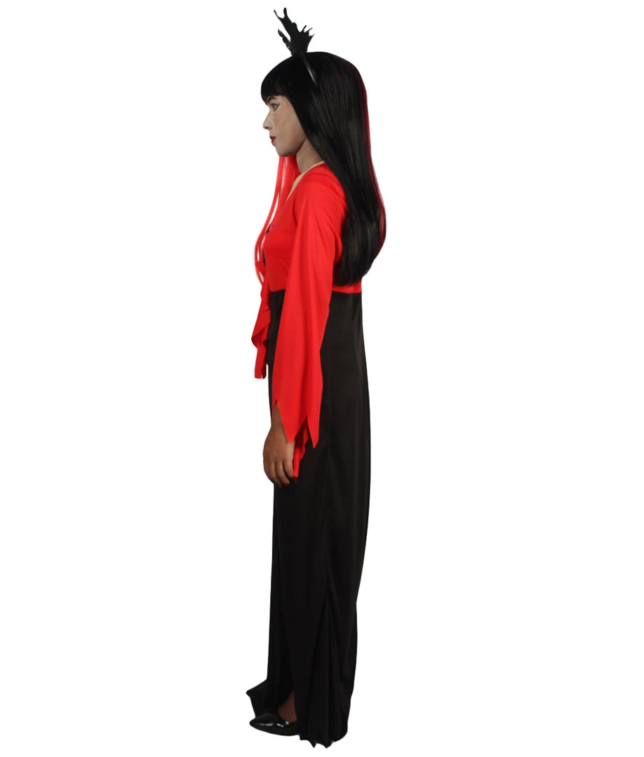 HPO Adult Women's Spider Queen Costume | Red & Black Halloween Costume