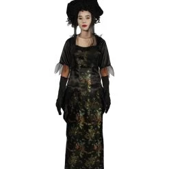 HPO Adult Women's Ghost Street Noble Deluxe Costume | Black Cosplay Costume