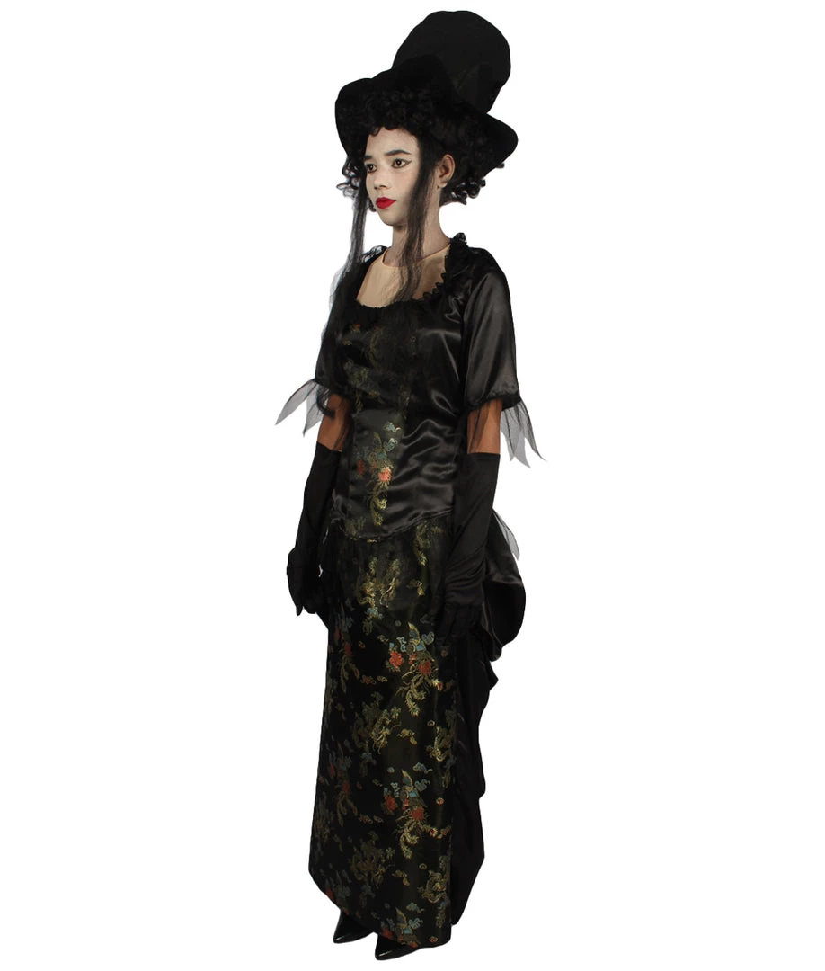 HPO Adult Women's Ghost Street Noble Deluxe Costume | Black Cosplay Costume